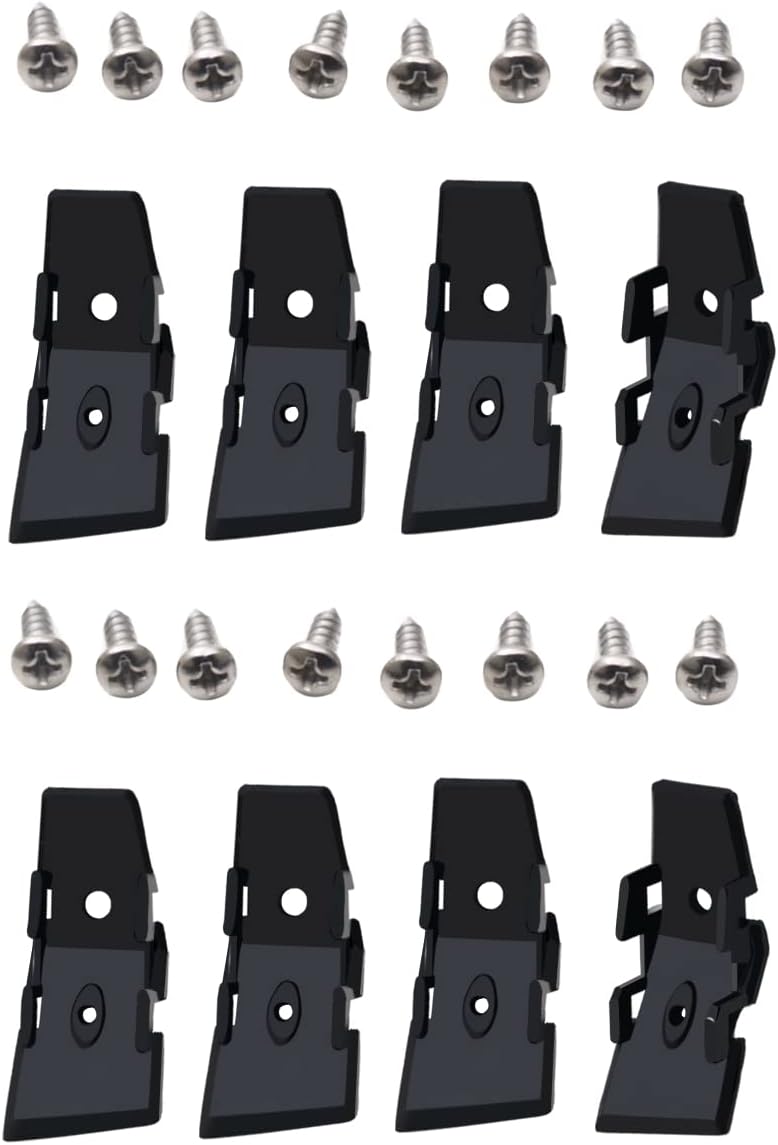XTPTFABS Car Pull Strap 2 Door Repair Kit/Car Door Pull Strap End Caps Repair Kit Compatible with 2003-2011 Lincoln Town(4PCS total) (4) BLACK