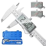 Digital Vernier Caliper, Preciva Electronic Calipers 150mm with Extraordinary LCD Screen, Precision Tool Micrometer Stainless Steel with Mm/Inch Conversion, Splash Resistant