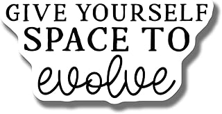 Inspirational Magnet - Give Yourself Space to Evolve Quote Magnet - Motivational Fridge Magnet - Positive Affirmation Magnet - Car Magnet AAMT1205