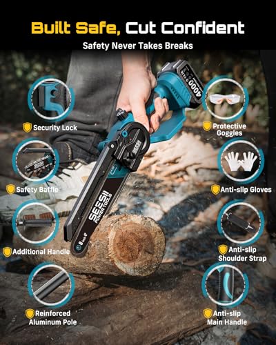 SEESII 2-in-1 Cordless Pole Saw