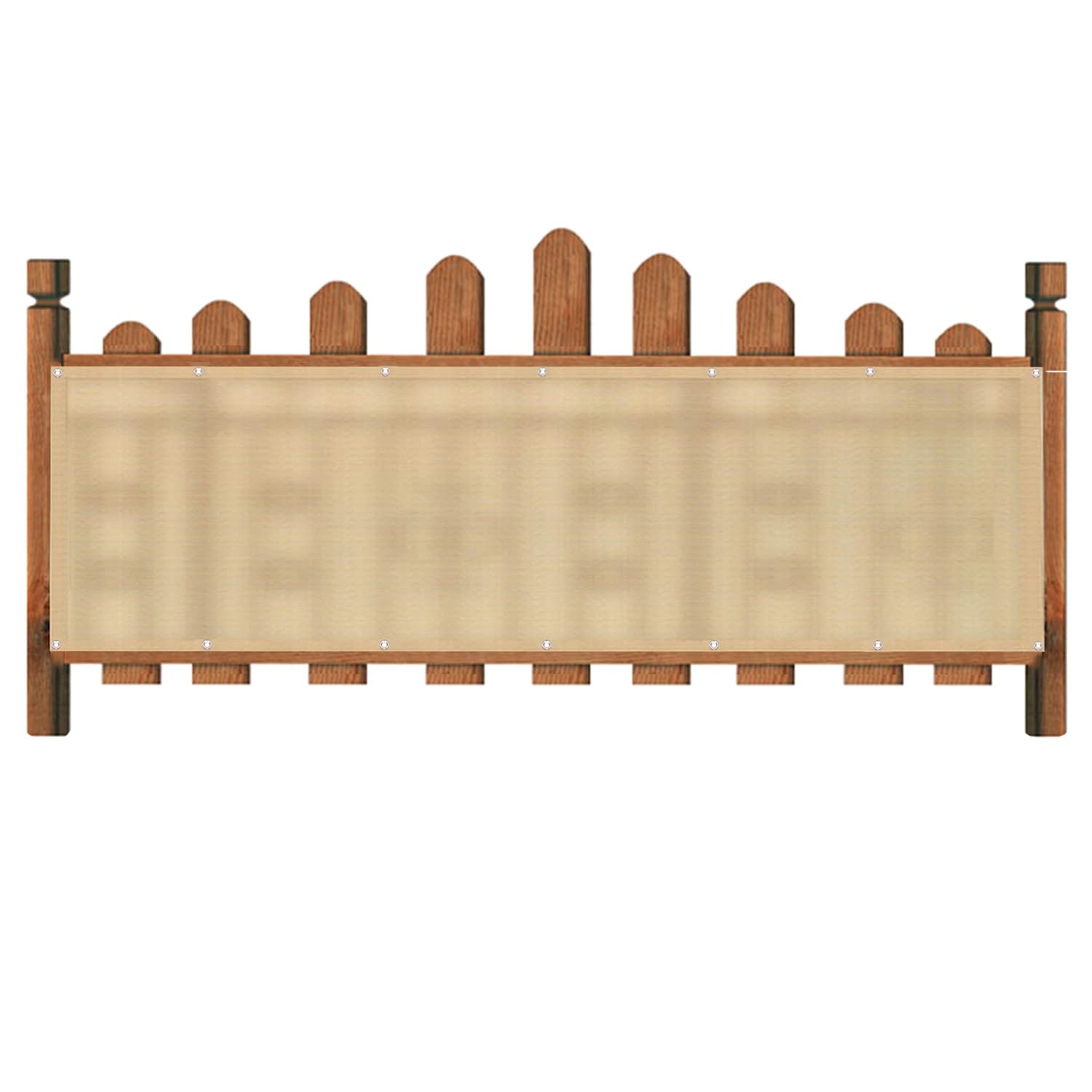 Housse de balcon contre le vis-à-vis clôture beige imperméable 100x800