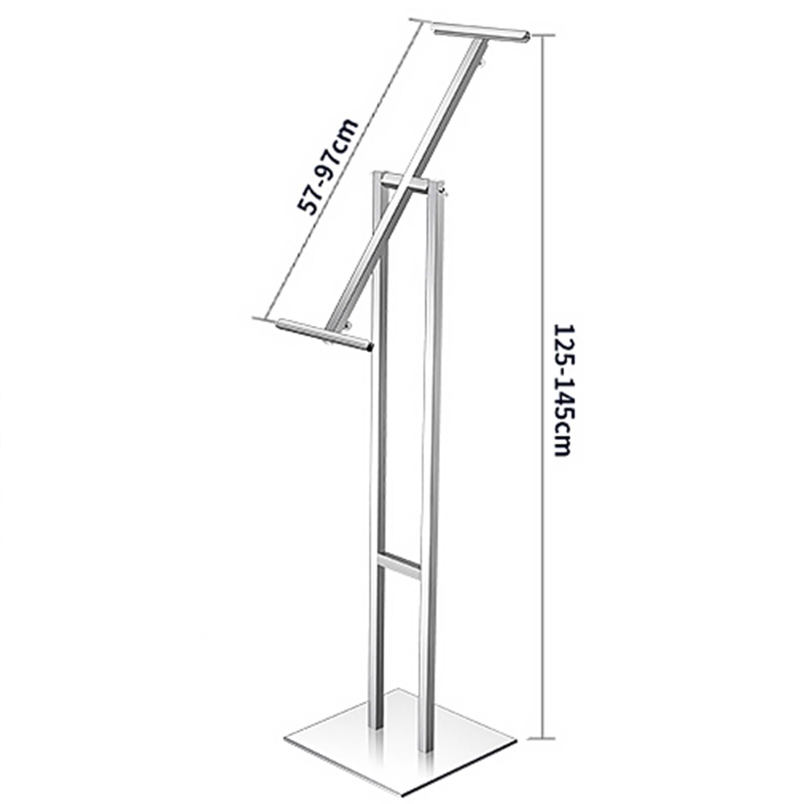 Soporte para carteles, soporte de exhibición resistente, soporte de pedestal ajustable, soporte de espuma para carteles, soporte de letrero de pie para interiores y exteriores, para boda/descanso,
