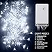 TORCHSTAR 9.8FT × 9.8FT Window Curtain Light, Extendable String Light Kit, Pure White, 8 Modes Outdoor Nativity Scenes for Party, Wedding, Restaurant, Festival, Hotel, Bar, Home, Patio, Garden
