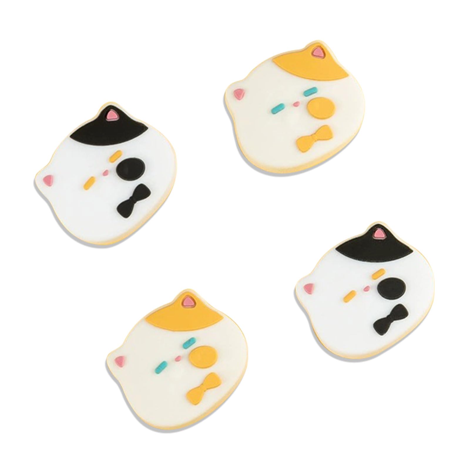Yebowe Switch Thumb Grip Caps Compatible with Nintendo Switch/OLED/Lite Joy-con Controller, Cute Kawaii Button Joystick Cap Cover, Soft Silicone Joystick Rocker Cover, 4PCS
