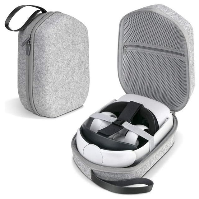 NexiGo Storage Bag for Meta Oculus Quest 2, Hard Carrying Case Compatible with Oculus Quest 2 Basic/Elite Version VR Gaming Headset and Touch Controllers Accessories, Suitable for Travel Storage Bag Toy Review India (Iknoor World )
