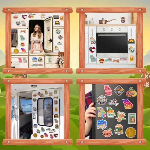 Imanes decorativos para refrigerador Fabbay 25 piezas miniatura 6