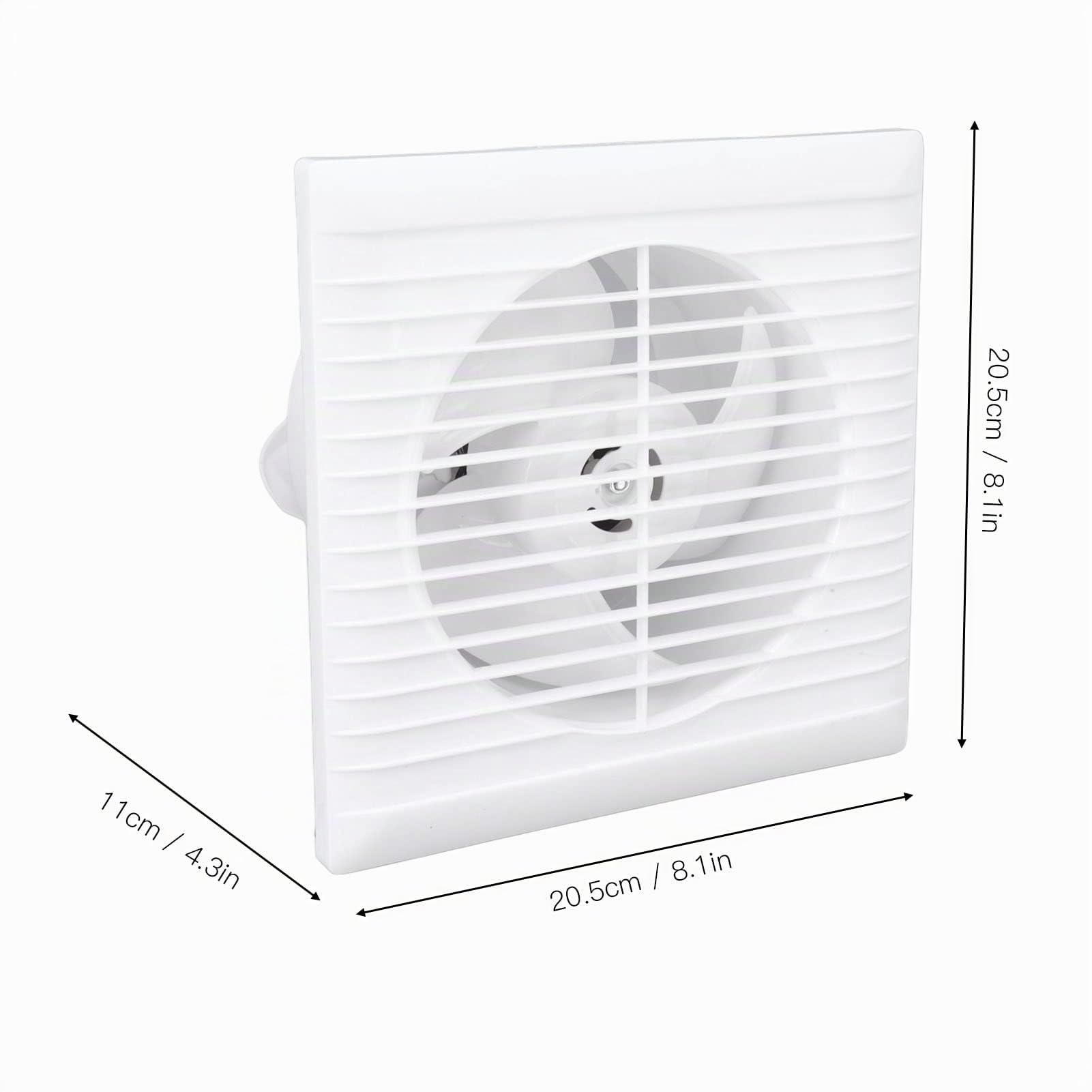 Focket Extractor Solar, 12V 50W IP67 Ventilador Impermeable para ático, cobertizo, Garaje, ventilación de Invernadero, 8.1x8.1x4.3in Ventilador de persiana montado en la Pared