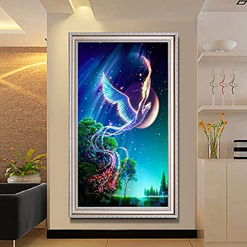 Peinture au diamant phénix 5D pour décorer votre salon avec une mosaïque