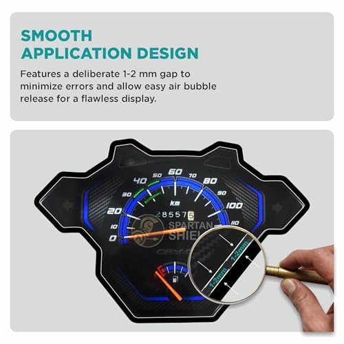 Image of Spartan Shield Digital Meter Screen Guard For HONDA DIO STANDARD BS6 || 9H TFT Instrument Cluster Protector || Anti Scratch || Bike Display Speedometer Console Accessory [Not Tempered Glass]