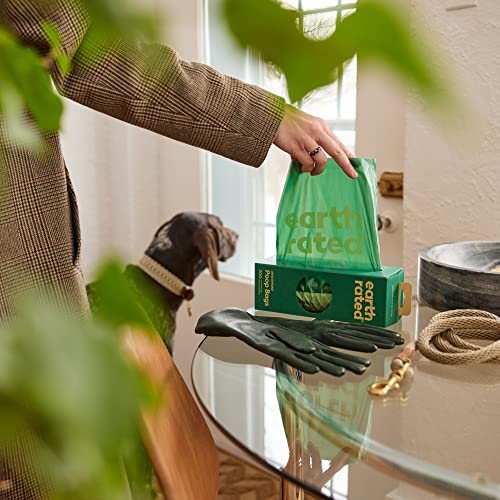 Image of Earth Rated Dog Poop Bags, Thick Grab and Go Single Roll, Ideal for Backyard Pickups, Unscented, 900 Count (3 x 300 count)