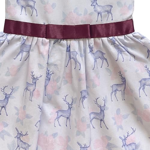 Image of TotzTouch Baby Girls Gathered Floral Printed Dress