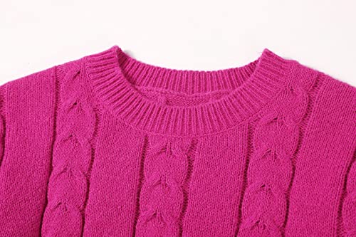 Image of CHARTOU Women's Winter Chunky Cable Knit Long Skirt 2 Piece Outfit Sweater Sets