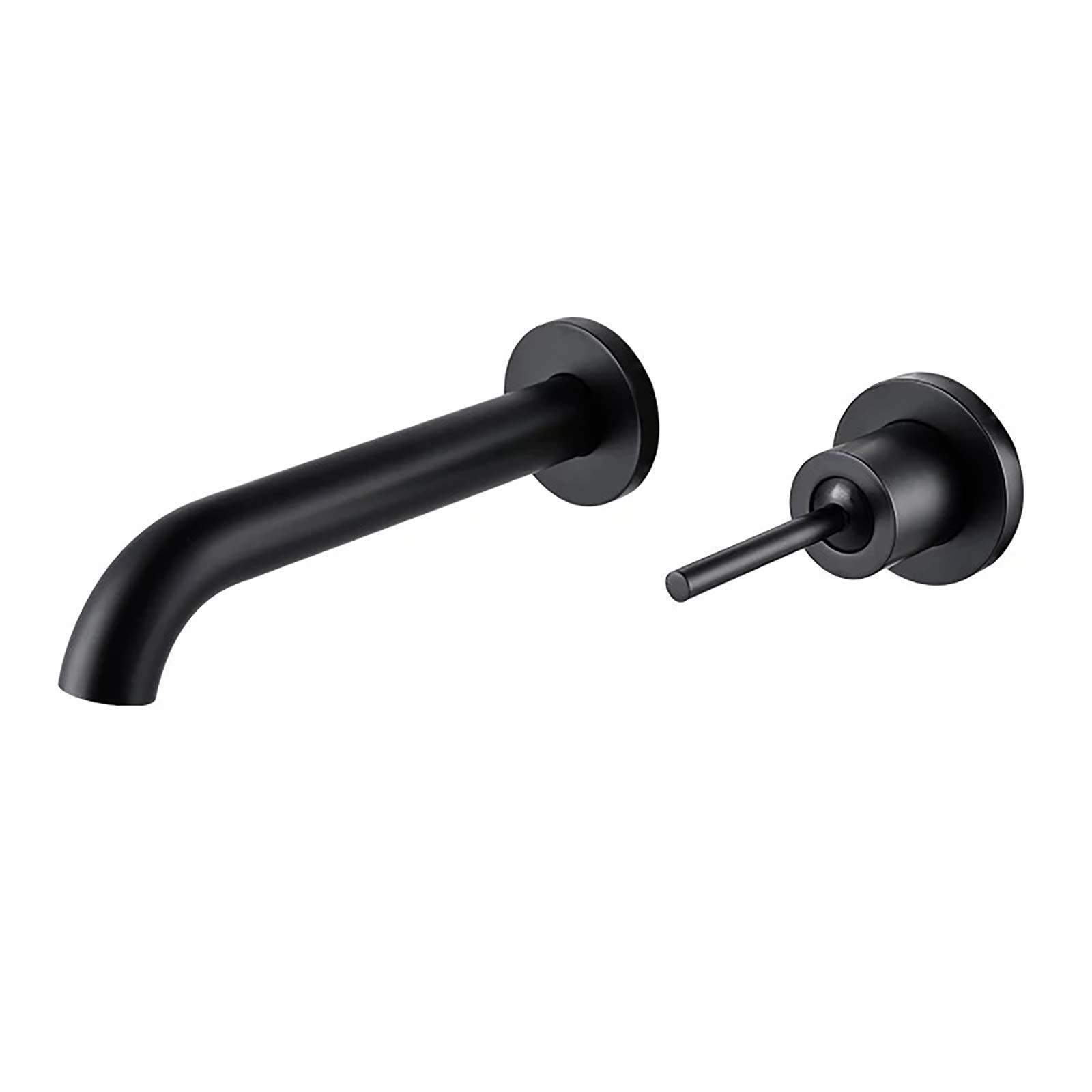 Zqfhsx Nero Bathroom Basin Mixer Tap Brass Single Handle Sink Wall Mounted Lavatory Faucet With Hot And Cold Water,Chrome(Color:cromo)