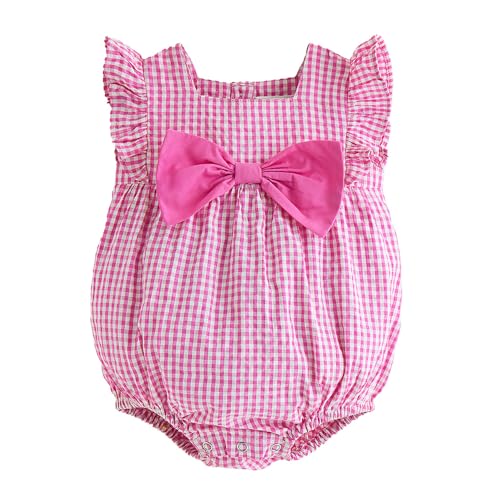 Image of Hopscotch Cotton Bow Applique Onesie