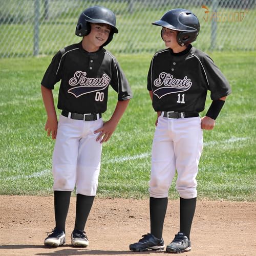 Image of Baseball Socks and Belt for Youth Adult Softball Socks Combo Elastic Waist Belt for Men Kids Boys Girls Women JASGOOD