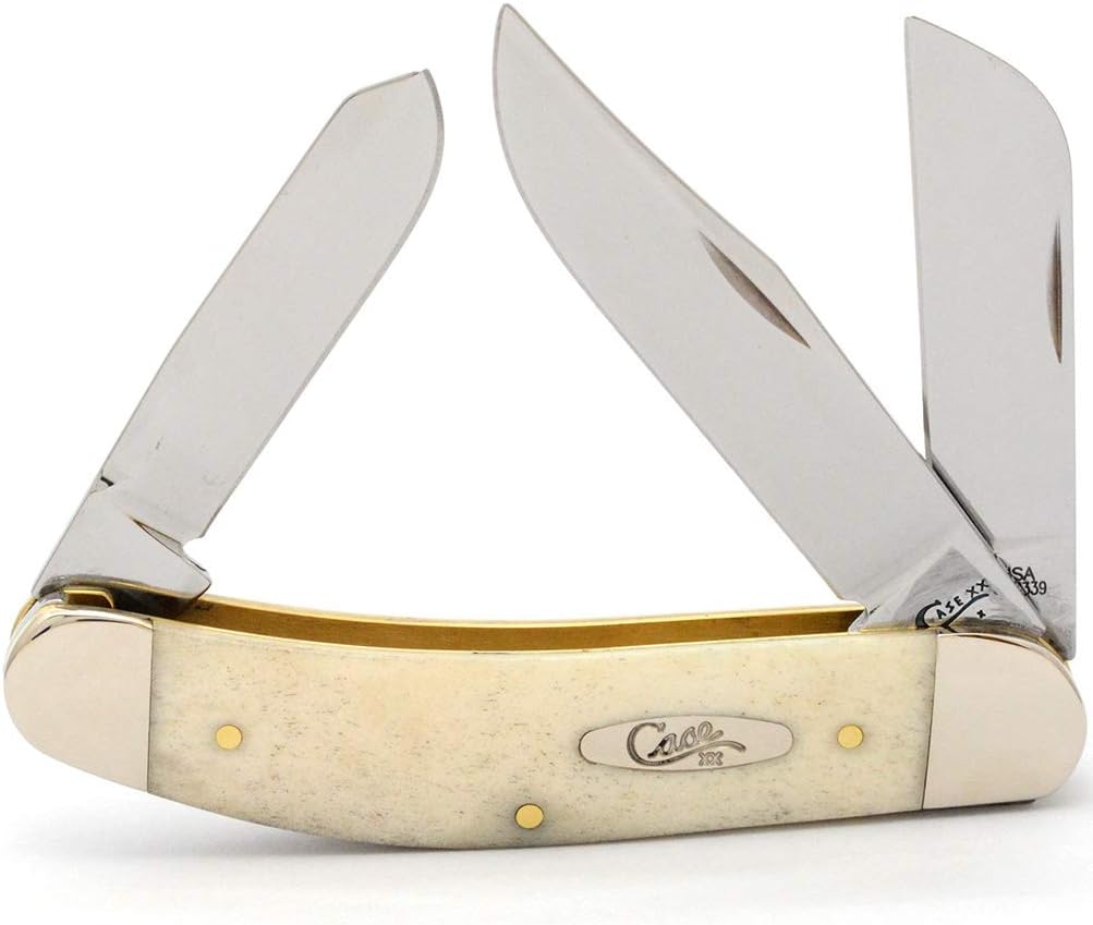 Case WR XX Pocket Knife Natural Bone Sowbelly Item #22728 - (TB6339 SS) - Length Closed: 3 7/8 Inches