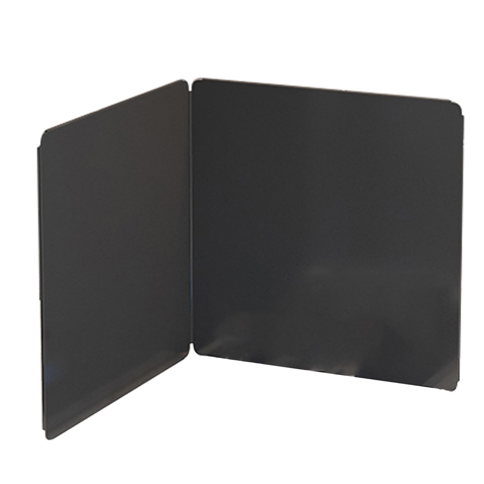 Protector plegable para estufa, acero al carbono, negro, 2 caras (45 x 40 cm), tamaño ajustable, fácil de limpiar, resistente al calor, esencial para la seguridad en la cocina