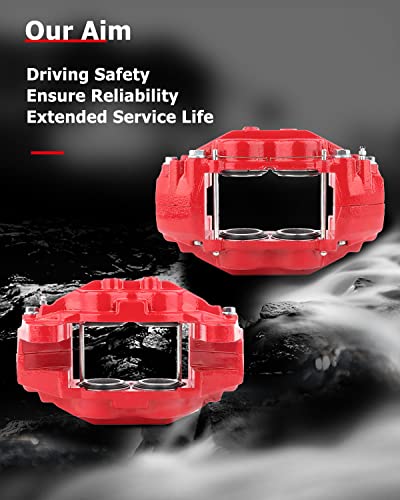 Image of cciyu 19-3274 19-3275 Front Left & Right Disc Brake Calipers Assembly For Toyota For Sequoia 2008-2015,For Toyota For Tundra 2007-2015