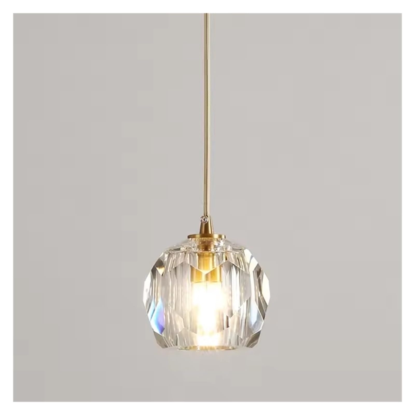 ZTCHSENZT Diamond Crystal Copper Led Pendant Chandelier Light Stair Salon Villa Loft Hanging Lamps Decor Indoor Spiral Lamps,Cold White-1 Light