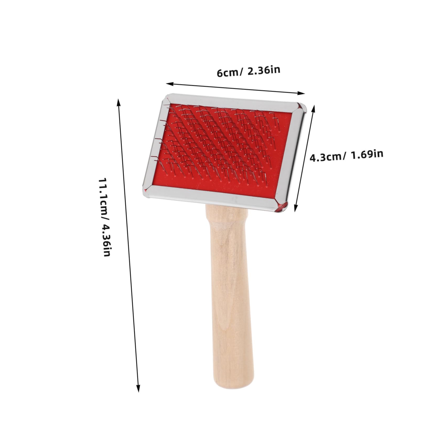 VANZACK Grooming Comb for Dogs Cats Precision Needle Pet Comb Detangle Deshed Rug Rake Pet Hair Remover