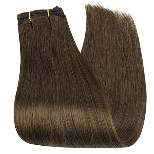 Image of Full Shine 22 Inch Weft Hair Extensions 130G Invisible Sew In Remy Hair | Invisible Weft Extensions, Remy Straight Hair Weft, Add Volume, Everyday Wear, Women Looks