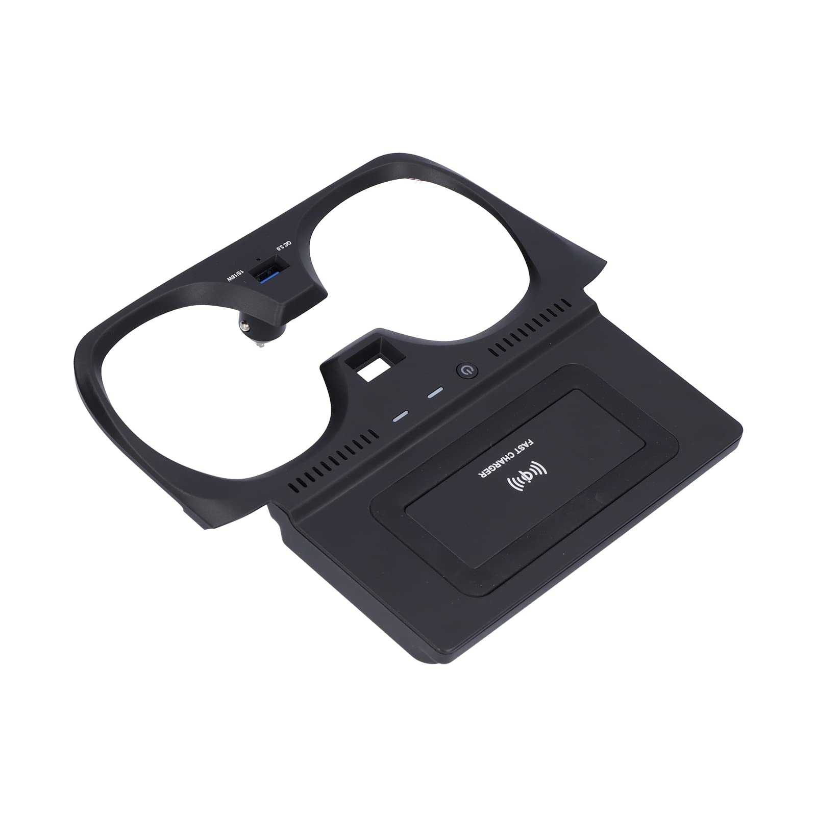 Cargador Inalámbrico, Soporte para Teléfono de Carga Rápida Qi de 15W con Puerto USB QC3.0 Compatible con Serie 3 G20 G28 2019-2020