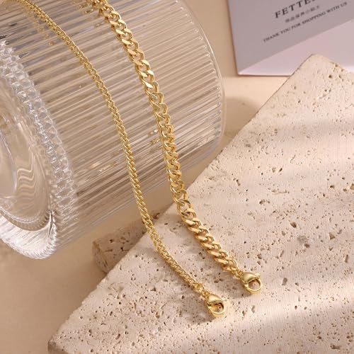 Image of DEARMAY Gold Ankle Bracelets for Women Waterproof, Non Tarnish 14K Gold Plated Beaded Link Chain Anklets, Layered Summer Beach Jewelry Gifts, Dainty Bikini Outfits for Vacation