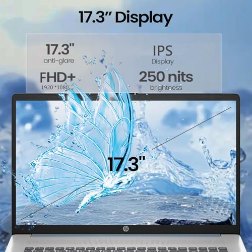 Image of HP 17.3 inch FHD Business Laptop, 2026 Edition, 16GB RAM, 512GB SSD, Powerful AMD Ryzen 5 7000 Series CPU, Windows 11 with Office 365 for Web