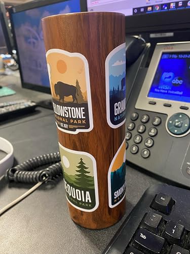 Image of Vagabond Heart Yellowstone National Park Sticker - Weatherproof Vinyl Souvenir Decal - Yellowstone Merchandise