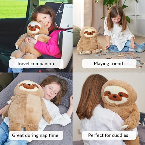 Image of ODOXIA Big Weighted Animals for Anxiety 5lb Sloth | Stuffed Weighted Plush for Kids, Adults | Weighted Stuffed Animals | Weighted Plushies | Weighted Plushie
