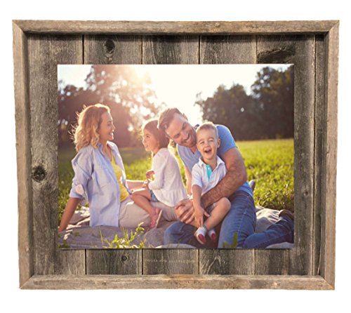 BarnwoodUSA Rustic Wall Decor Picture Frame, Farmhouse Barnwood, Home Decoration (11” x 14”)
