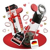 wortek Flaschenöffner mit Auffangbehälter - Getränkeöffner Bieröffner Bierflaschenöffner Kronkorken Sammler - Geschenke für Männer Geschenk für Freund Geschenk für Partner Valentinstagsgeschenk