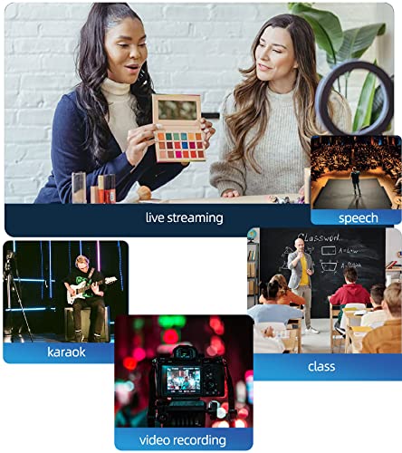Ezcoloris Wireless Microphone For Android Phone Usb C Mic 10H Battery Lapel Wireless Lavalier Microphone Noise Canceling Mic Video Recording Stream Interview #TOP6