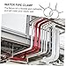 MUCKLILY 250pcs Industrial Assortment Kit Double Wire Fuel Line Spring Clips Water Clamp