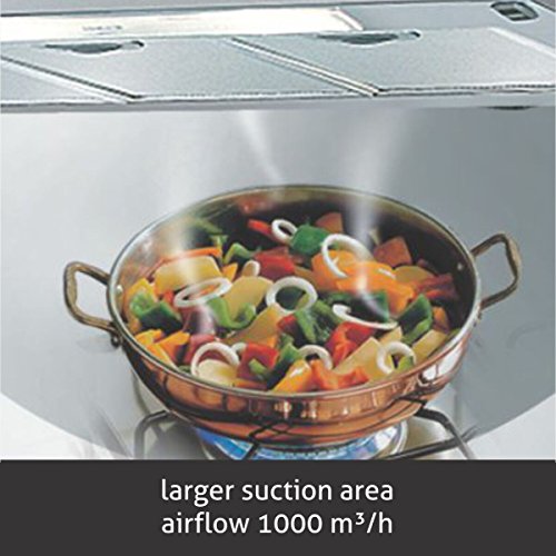 Image of Glen 90 cm 1250 m3 /hr Glass Kitchen Chimney With 7 years warranty on Product, 3 Baffle Filters Touch Sensor Controls (6062 TS SS, Silver)