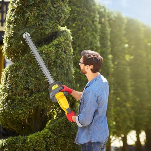 Hedge Trimmer Compatible for Dewalt 20V 60V DCB205 DCB206 DCB609 DCB606，Cordless Electric Hedge Trimmer with 1600RPM Brushless Motor, 22'' Dual-Action Blade with 3/5'' Cutting Capacity (NO Battery) - Thumbnail 7