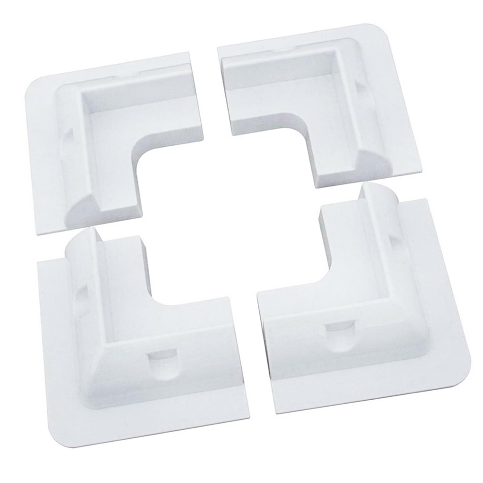 4 staffe di montaggio per pannelli solari in ABS, kit di staffe angolari senza trapano per tetti di camper, veicoli e capannoni (bianco)