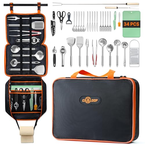 Gaialoop 34 PCS Camping Cooking Utensil Set