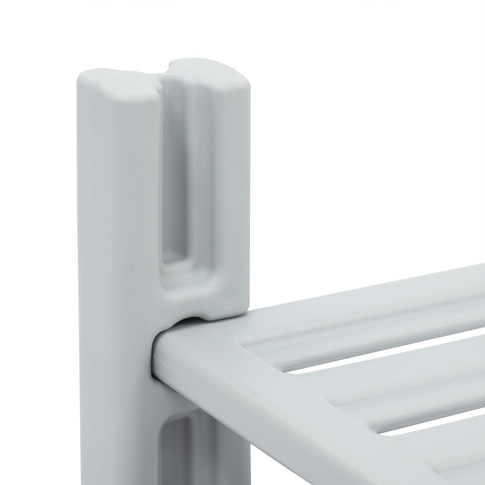 Panchina Doccia Grigio Panca Da Bagno Con 2 Livelli Fdpe Materiale Sgabello Doccia Sgabello Bagno Con Supporto Doccia Per Bagno, Soggiorno, Ingressi, Camera Da Letto