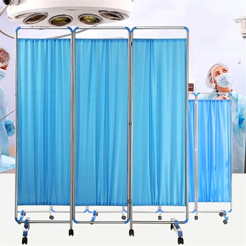 Paravent médical pliable de 6 pieds de haut avec roulettes multidirectionnelles - 2