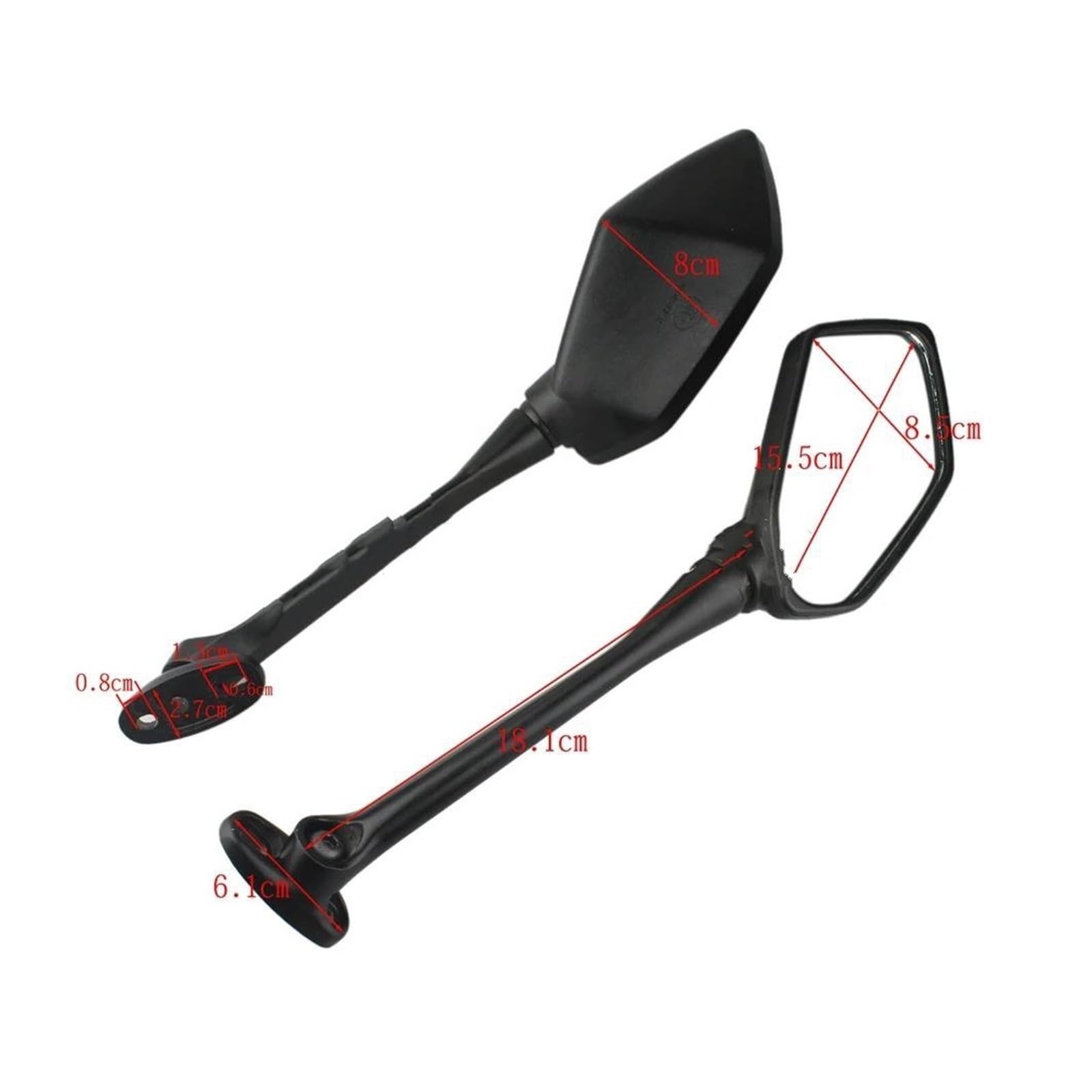 składane lusterka wsteczne Do motocykli CBR 250 CBR250 2011-2012 Do motocykli CB 1300 S CB1300S 2003-2006-2012 Lusterka boczne z długim trzonkiem do motocykli