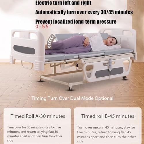 Elektrisches Krankenhausbett für die Altenpflege - Leiser Motor, Fernbedienung, vollautomatisches Design Komfort zu Hause – Bild 5