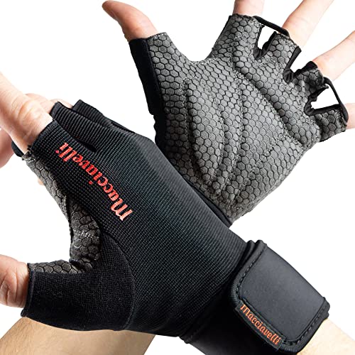 MACCIAVELLI® Fitness Handschuhe Herren Damen - Trainingshandschuhe für Krafttraining, Kraftsport,...