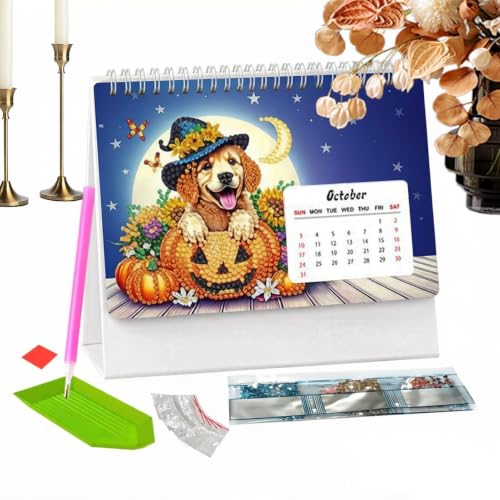 Calendario 2027 de pintura con diamantes para reducir el estrés de niños y adultos