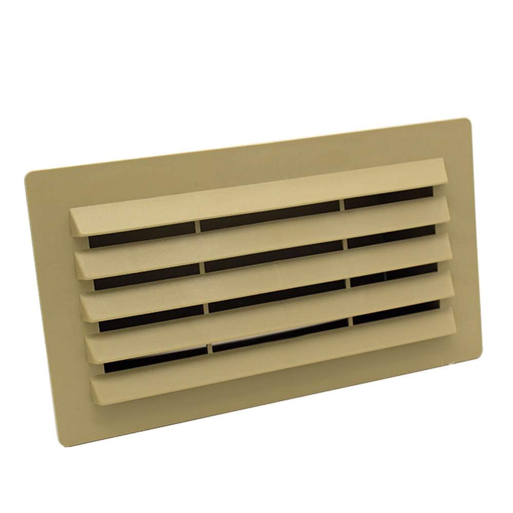 Kair Beige 180Mm X 95Mm Rectangular Airbrick With Damper