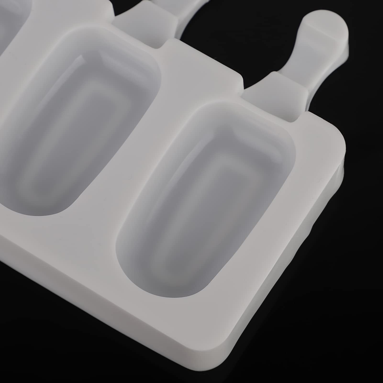 8 cavità stampo per ghiaccioli, stampi per gelati fatti in casa stampi per alimenti stampi in silicone vassoio per gelato con stampi per ghiaccioli
