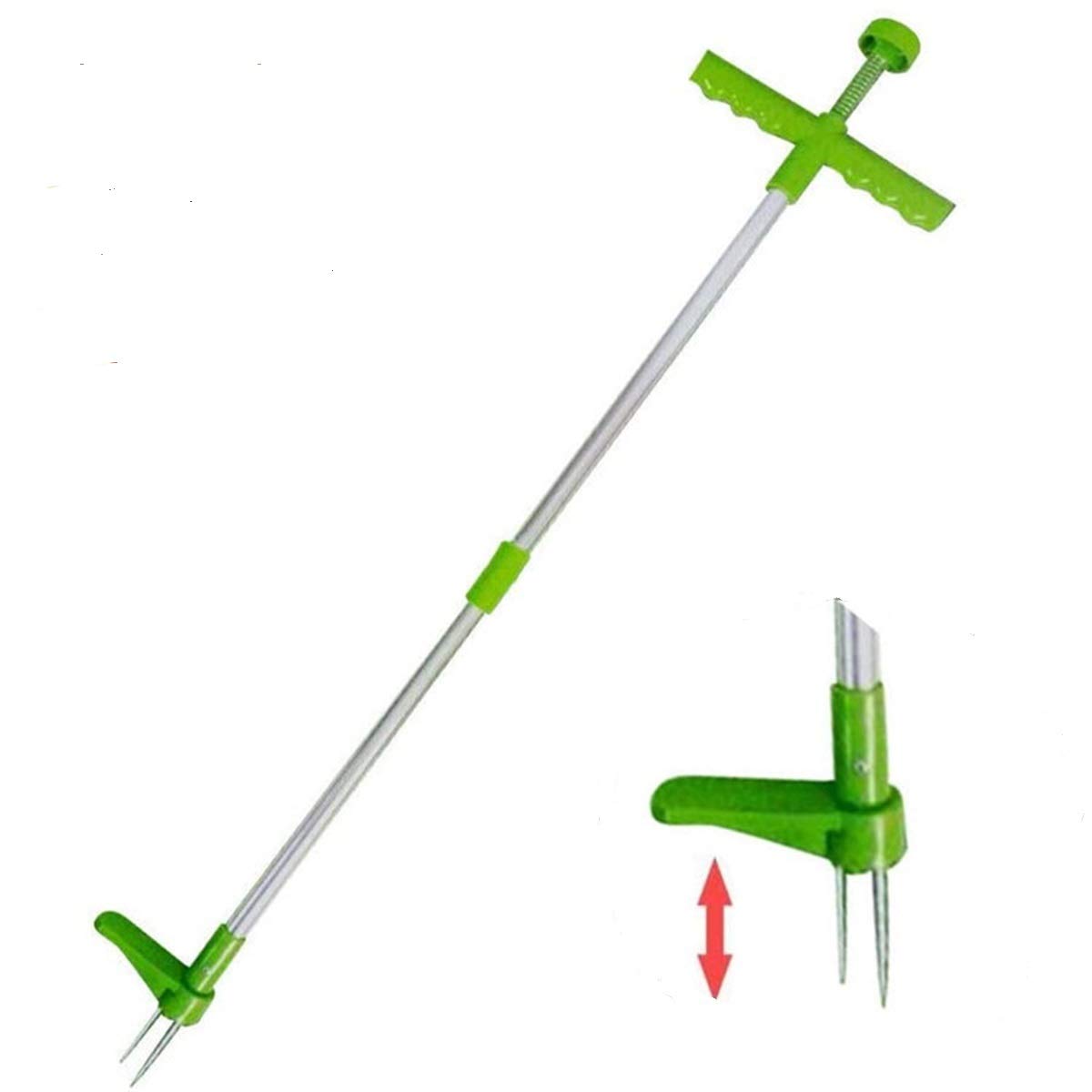 Buy Ponacat Weed Puller, Stand Up Manual Weeder Tool with 3 Claws, Long