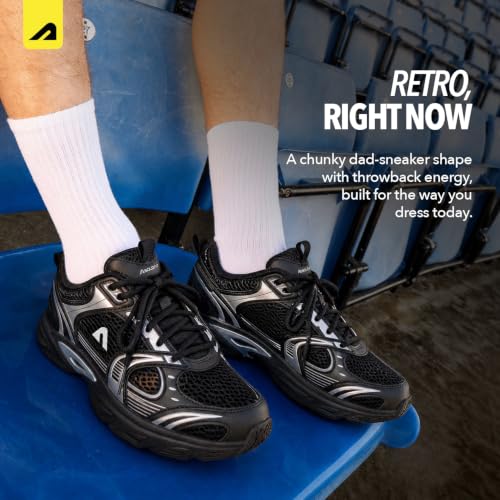 Image of Boldfit Shoes for Men Stylish Sneakers Retro Chunky Casual Shoes for Boys Platform Sneakers for Men Lightweight Streetwear Sneaker Shoe for Mens