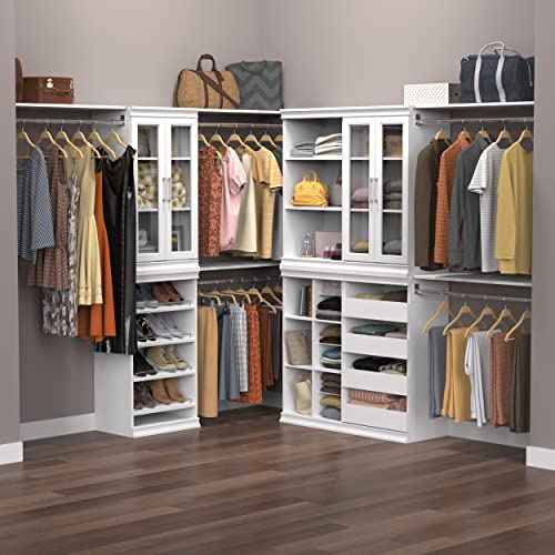ClosetMaid Modular Storage Unit with 4 Drawers, Wood Closet Organizer, Stacking, Full Backer