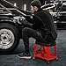 M-AUTO Heavy Duty Garage Rolling Work Seat 300LBS Capacity Mechanics Stool with Wheels, Equipment Tray and Tool Rack, Rectangle Mechanic Roll Chair, Red, (M-AUTO A03-RS-004-RD)